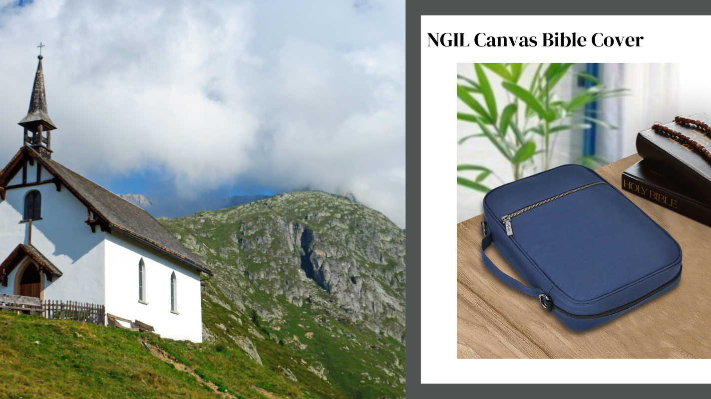 ⛪Elevate Your Bible Study: Discover the NGIL Canvas Bible Cover⛪