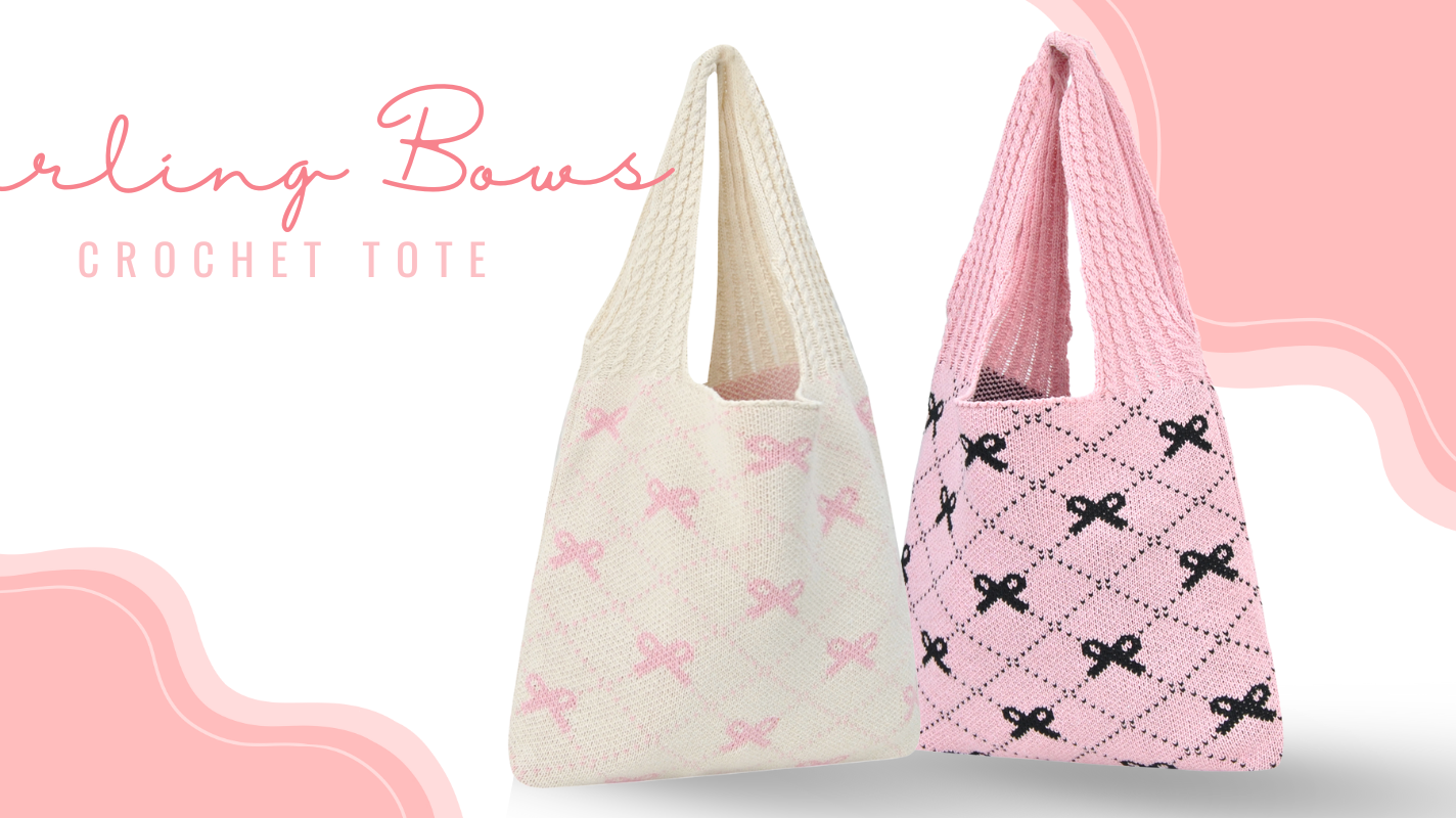 Say Hello to the Darling Bows Crochet Tote 🌸