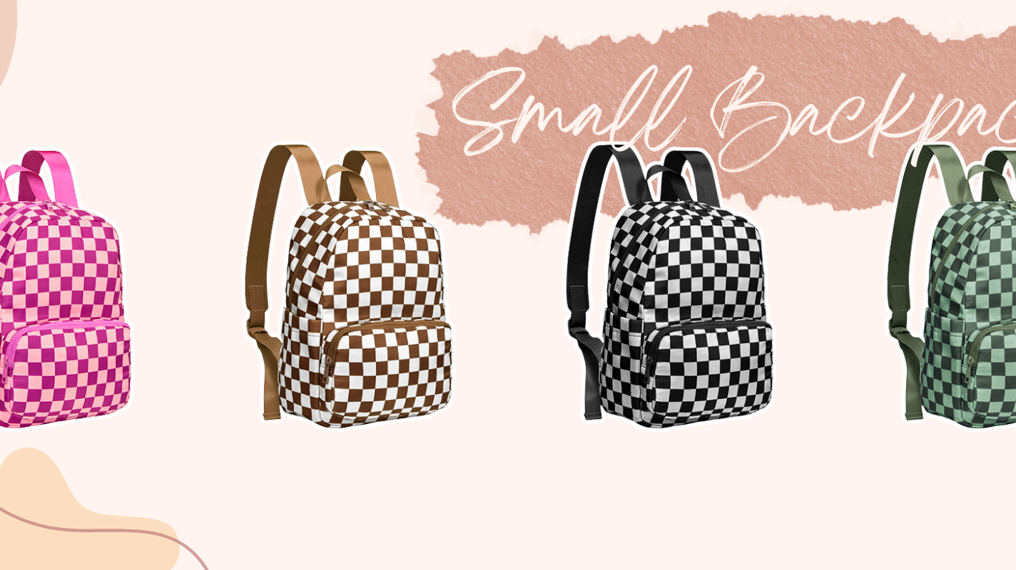 Checkered & Compact: The Small Backpack That Makes a Bold Everyday Statement