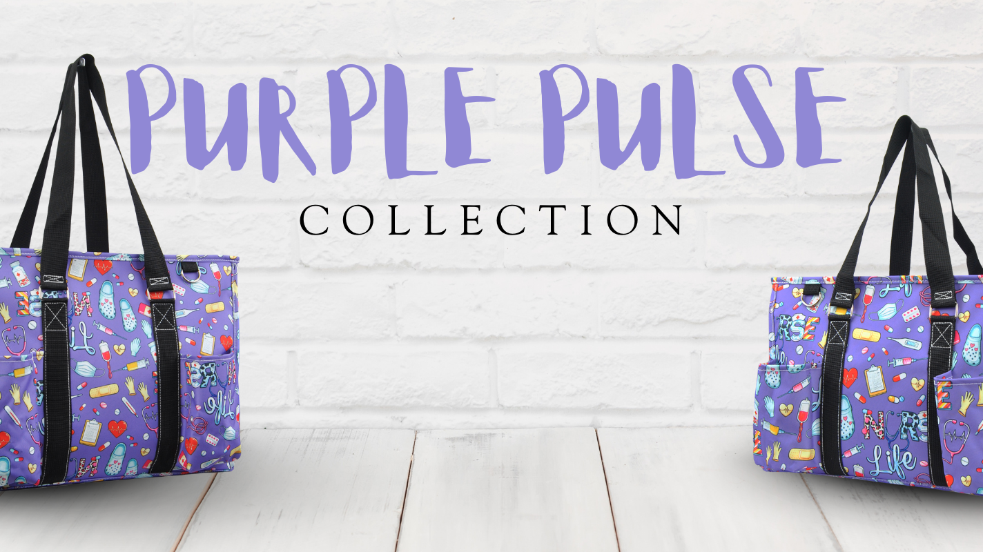 Purple Pulse Nurse Tote: The Perfect Organizer Bag for Healthcare Professionals