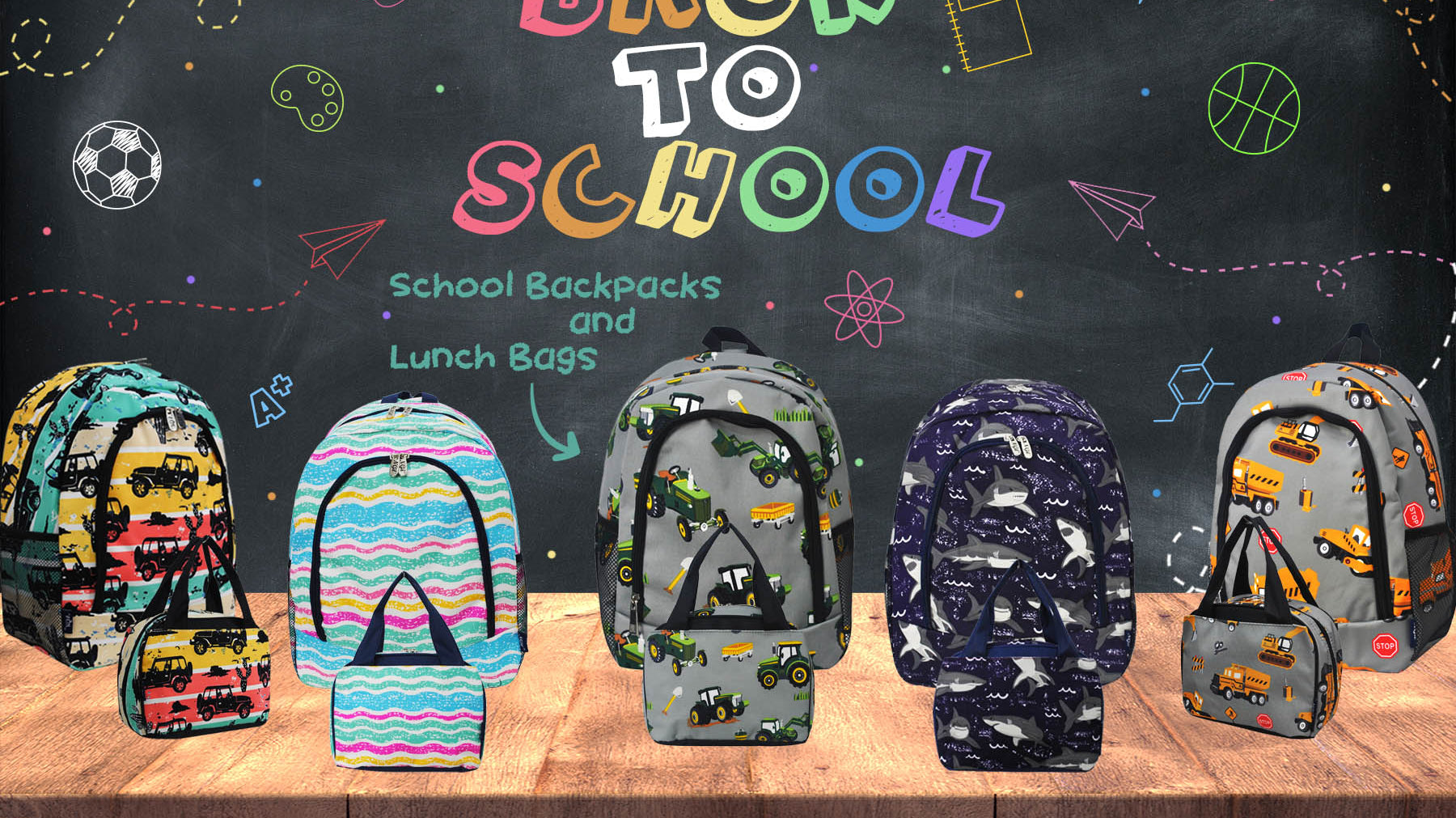 The Perfect School Backpacks and Lunch Bags
