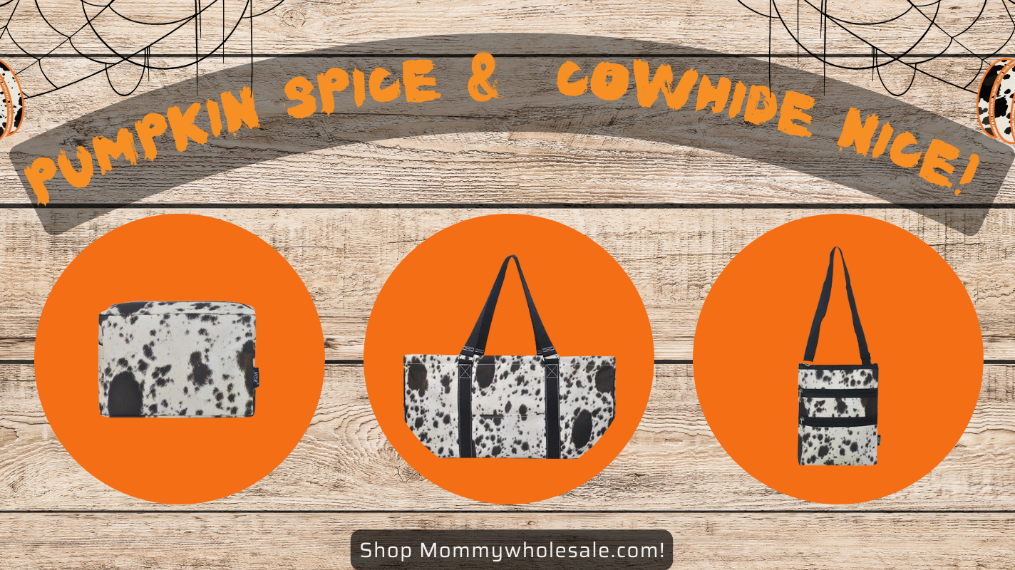 Pumpkin Spice & Cowhide Nice: MommyWholesale's Fall Bags🎃🐄