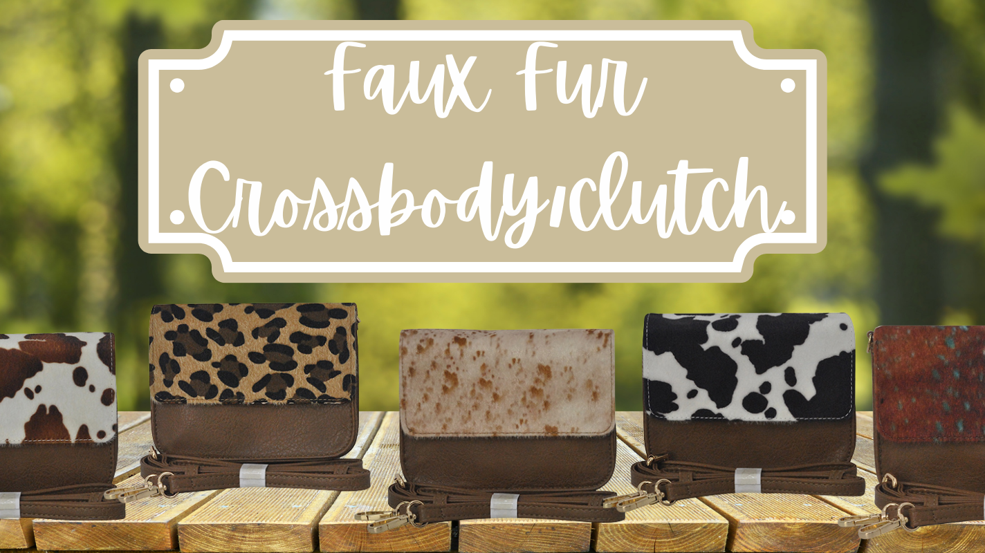 New arrival: Faux Fur Clutch/Crossbody Bag Collection!