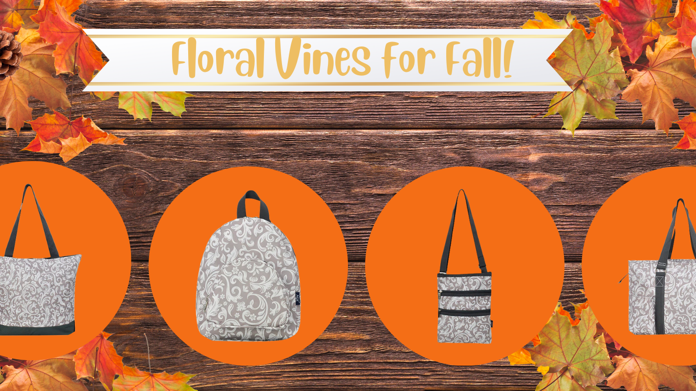 Turn Over a New Leaf with MommyWholesale's Floral Vines Bags