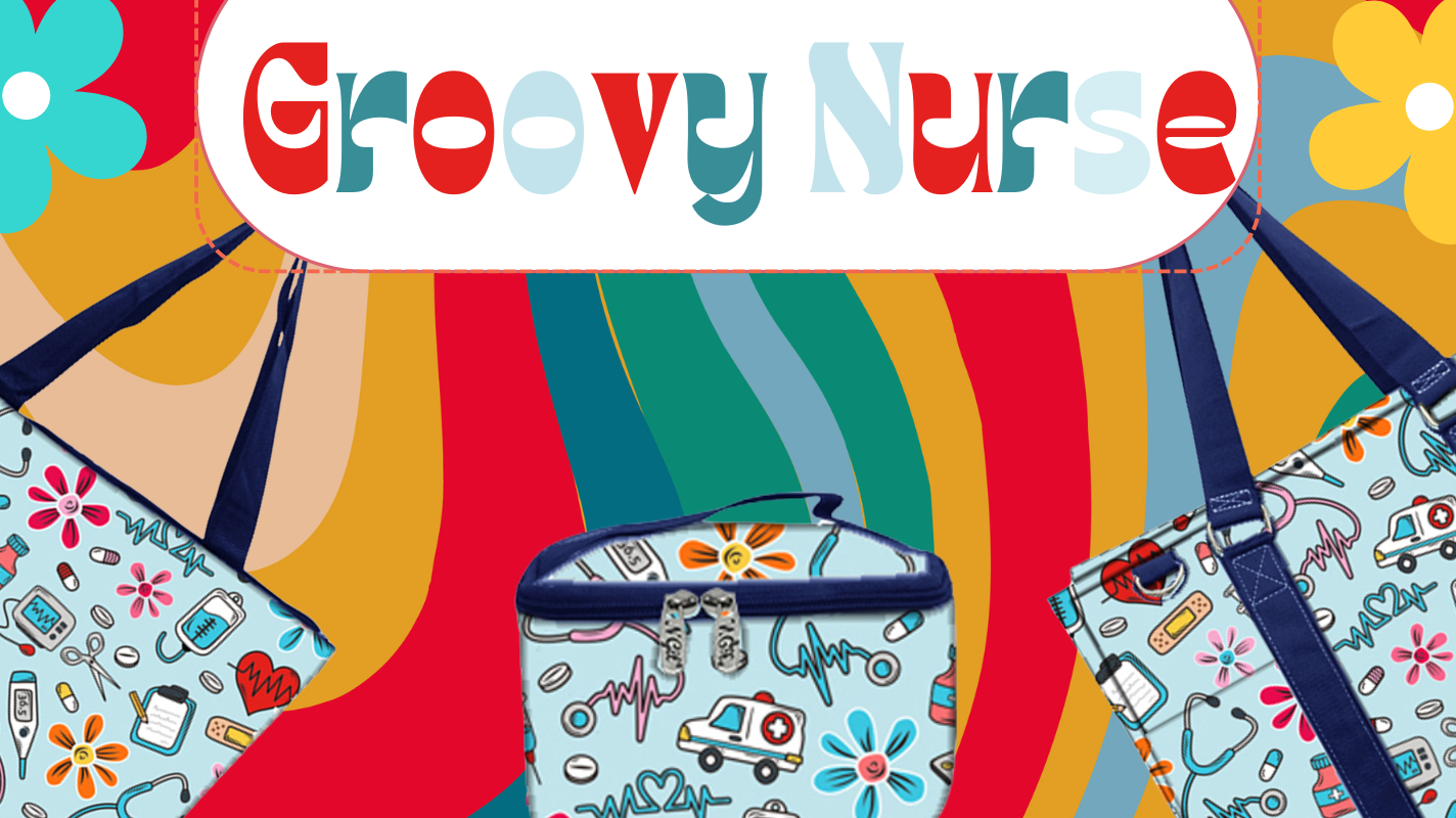 Get Your Groove On: Groovy Nurse Print 🌻🏥💙