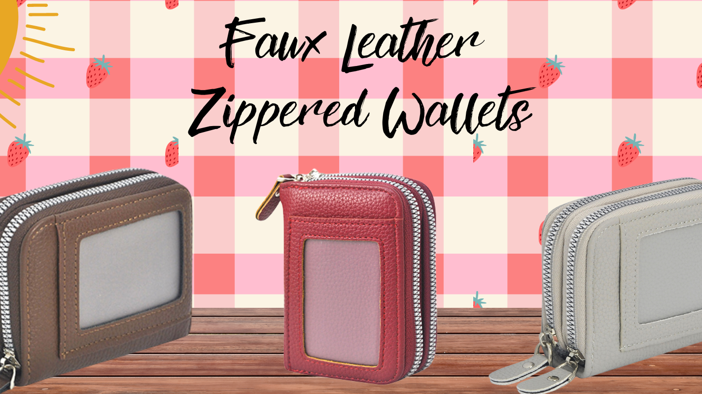 Summer must have: Faux Leather Zippered Wallets! 😊🍓
