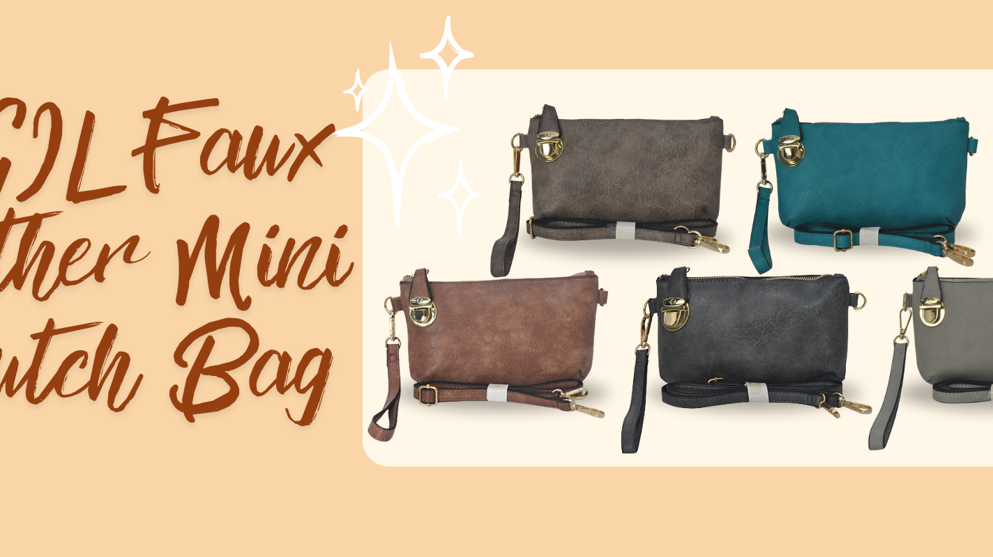 Introducing the NGIL Faux Leather Mini Clutch Bag: Your Perfect Event Companion!