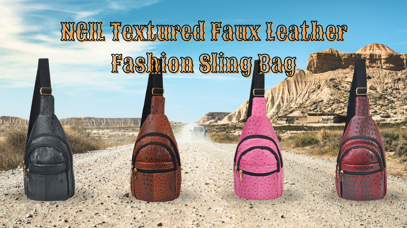 Summer Adventure Ready: Meet the NGIL Textured Faux Leather Fashion Sling Bag!