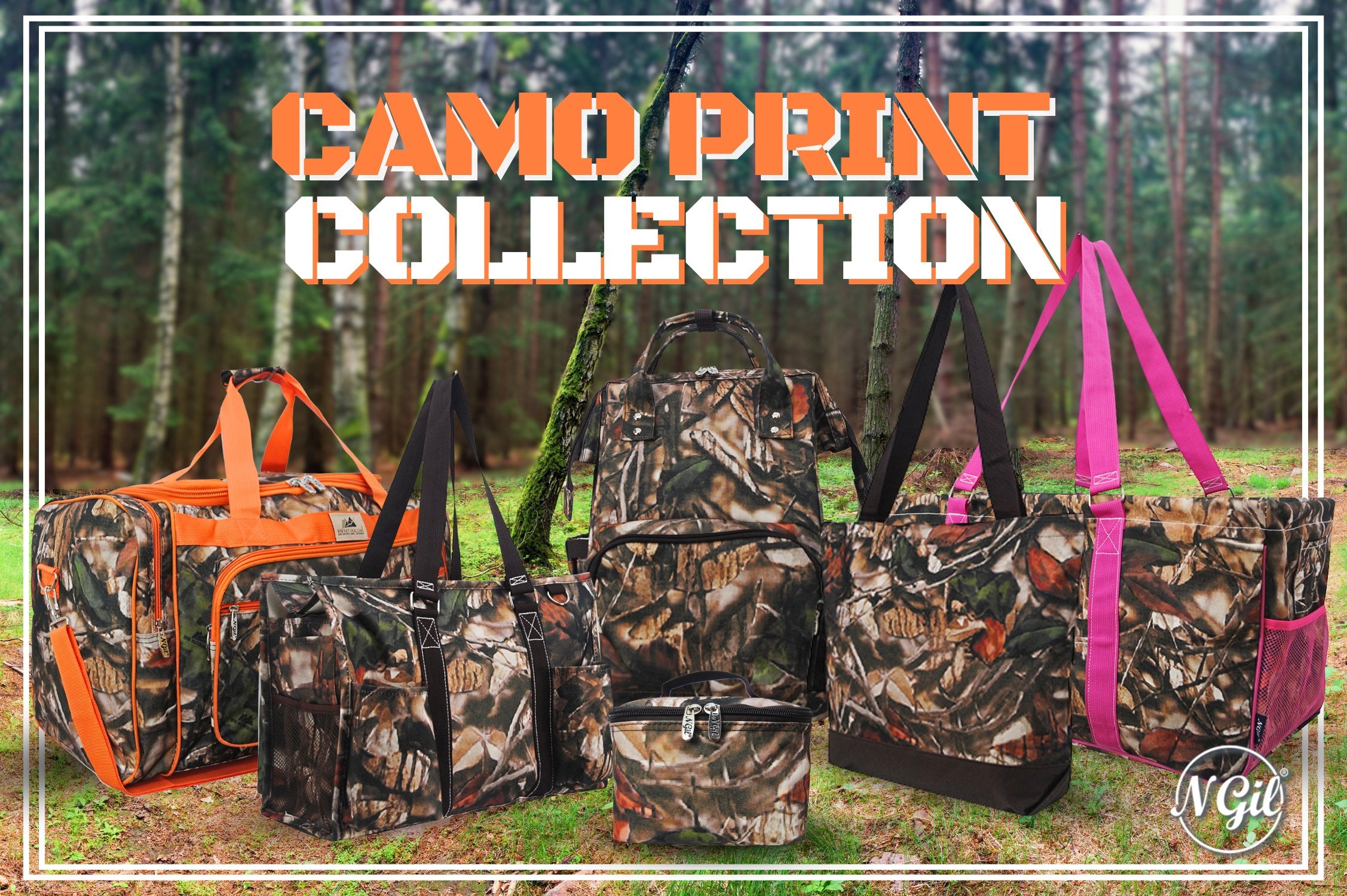 Wonderful colors, camouflage hunting tote, personalized camouflage utility tote,