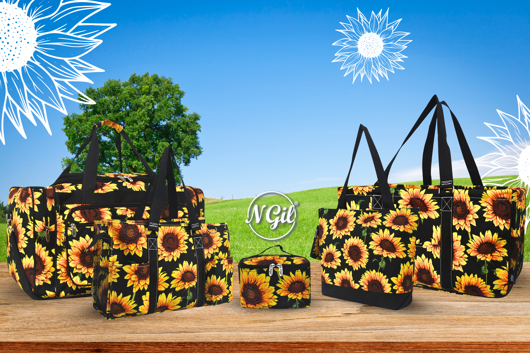 We offer variety selection of sunflower cosmetic bag, sunflower makeup bag, sunflower makeup case, sunflower bags for women, sunflower bags for women shoulder, sunflower bags bulk, sunflower bag purse, sunflower gifts for women.