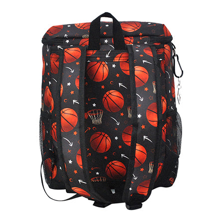 basketball backpack, insulated basketball bag, basketball cooler bag, sports cooler backpack, basketball fan gift, basketball mom gear, basketball coach backpack, insulated game day bag, basketball team supplies, court side cooler, canvas cooler backpack, basketball travel bag, youth basketball gear, boys basketball bag, girls basketball backpack, basketball tournament tote, game day cooler, school sports bag, basketball snack bag, drink cooler for basketball, basketball player gift