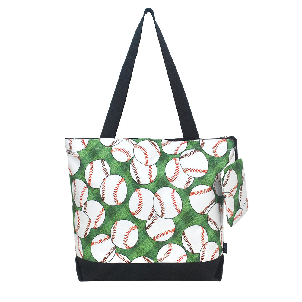 baseball tote bag, NGIL canvas tote, baseball game day bag, canvas baseball tote, baseball mom bag, baseball coach tote, baseball team tote, monogram baseball tote, baseball practice tote, zipper closure tote bag, baseball accessory bag, baseball field tote, baseball travel tote, stylish baseball tote, baseball fan tote, baseball print bag, canvas tote with coin purse, baseball shoulder bag, baseball essentials tote, baseball-themed tote, everyday baseball tote bag