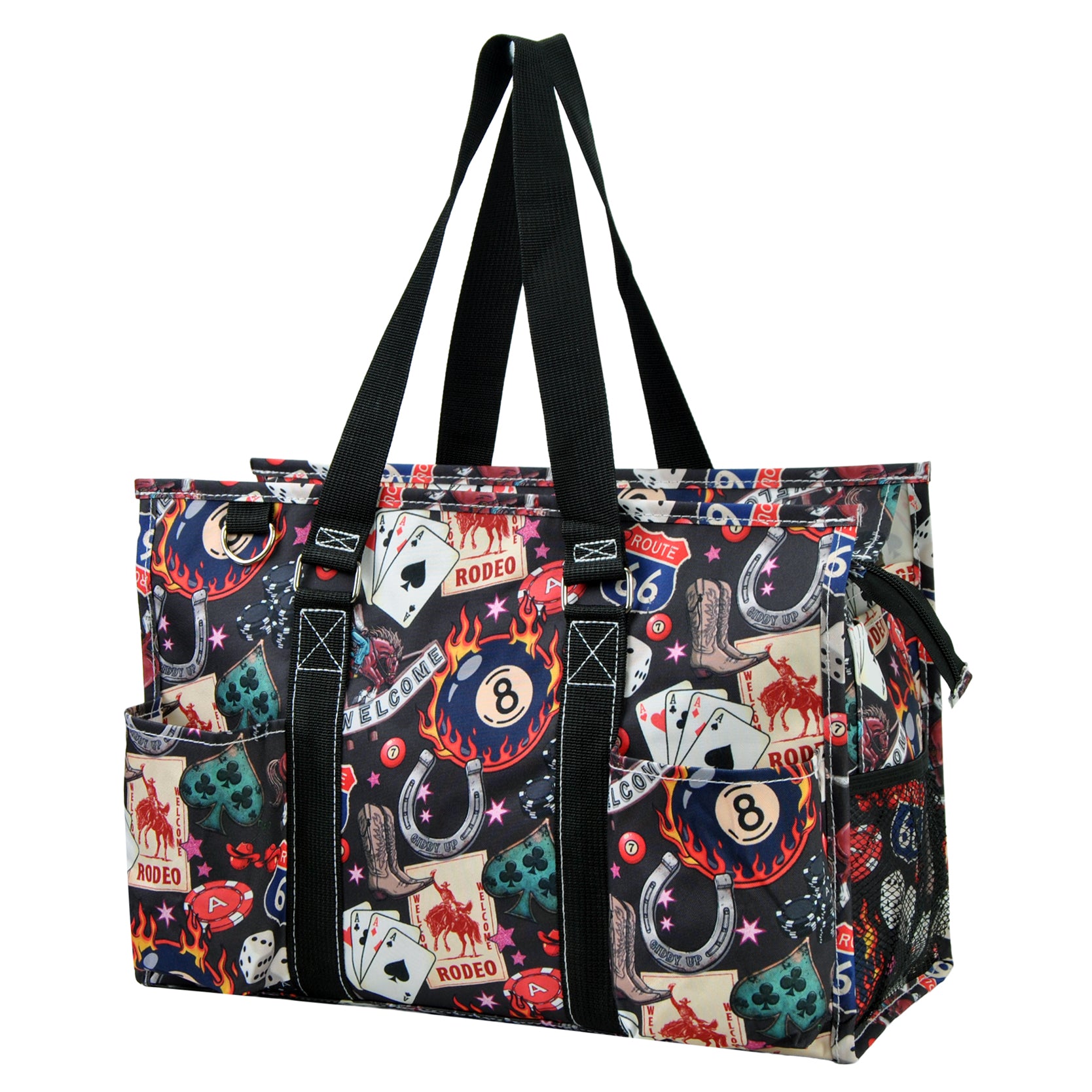 Cowboy Casino NGIL Zippered Caddy Organizer Tote Bag