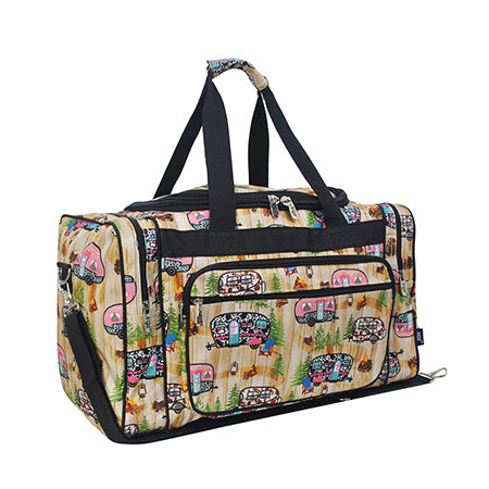 Western themed, Camper theme, Duffle bag, western camper travel bag, gym duffle, overnight bag, duffle bag on sale, wholesale duffle bag