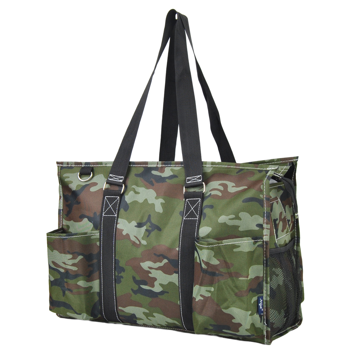 Explorer Camo NGIL Zippered Caddy Large Organizer Tote Bag