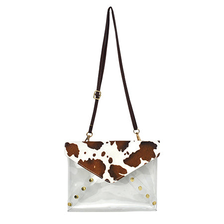 concert bag, stadium approved bag, clear festival purse, club crossbody bag, see-through event bag, transparent stadium clutch, faux fur clear bag, gold studded stadium purse, stylish concert crossbody, festival clear vinyl bag, chic clubbing bag, hands-free stadium bag, clear bag for sports games, stadium fashion purse, concert ready accessory, club clear bag, crossbody for concerts, stadium approved fashion bag, clear vinyl purse with studs, trendy stadium event bag