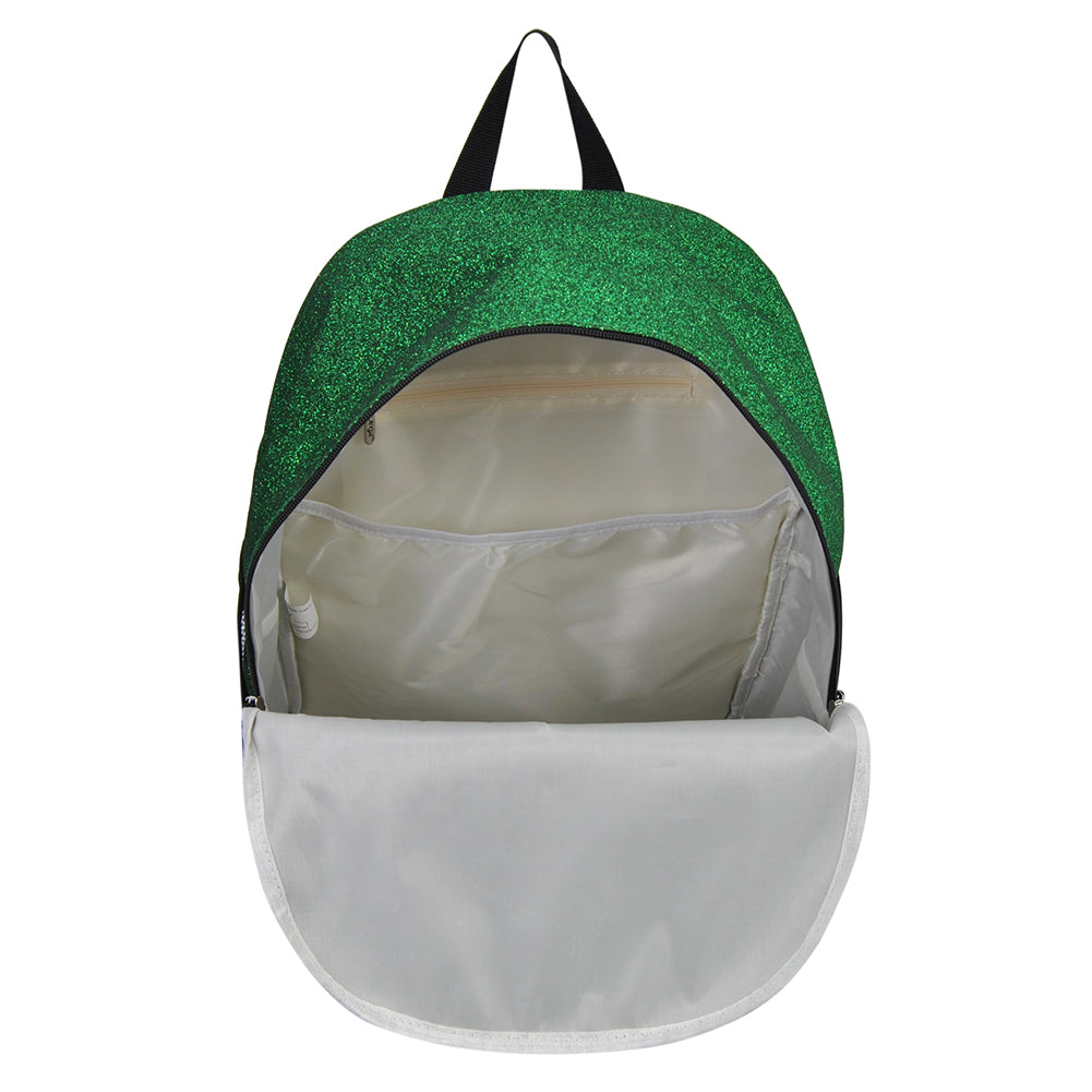 Large Green glitter backpacks, cheer backpacks, dance backpacks, gymnastics backpacks, tumbling backpacks, ballet backpacks, sports backpacks, pageant backpacks, competition backpacks, glitter cheer bags, sparkle dance bags, glitter gym backpack, glitter practice backpack, glitter team backpack, cheer competition backpack, dance recital backpack, ballet gear backpack, gymnastics gear backpack, glitter travel backpack, glitter performance bag