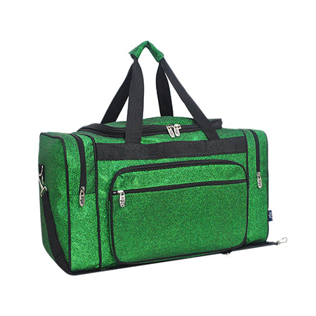 GLITTER DUFFLE BAG, GLITTER DUFFLE BAG, CHEER DUFFLE BAG, DANCE GLITTER BAG, GYMNASTICS DUFFEL BAG, CANVAS DUFFLE BAG, GREEN GLITTER DUFFLE BAG, SPORTS BAG
