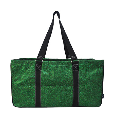 green grocery tote bag, storage tote bag, laundry tote, sport snack tote, gear organizer bag, glitter utility tote, glitter tote bag, large utility tote, collapsible storage bag, water-resistant tote, canvas utility tote, cheer gear bag, dance gear tote, gymnastics tote bag, team mom tote, coach supply bag, beach tote, weekender bag, camping tote, travel tote, picnic organizer, open top tote, NGIL glitter bag, sparkle tote for women, multi-purpose tote, glitter grocery bag, sport snack organizer
