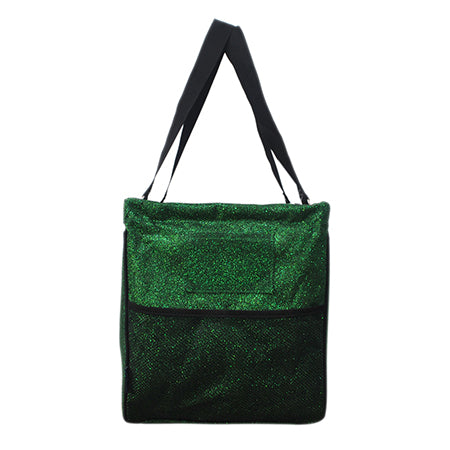green grocery tote bag, storage tote bag, laundry tote, sport snack tote, gear organizer bag, glitter utility tote, glitter tote bag, large utility tote, collapsible storage bag, water-resistant tote, canvas utility tote, cheer gear bag, dance gear tote, gymnastics tote bag, team mom tote, coach supply bag, beach tote, weekender bag, camping tote, travel tote, picnic organizer, open top tote, NGIL glitter bag, sparkle tote for women, multi-purpose tote, glitter grocery bag, sport snack organizer