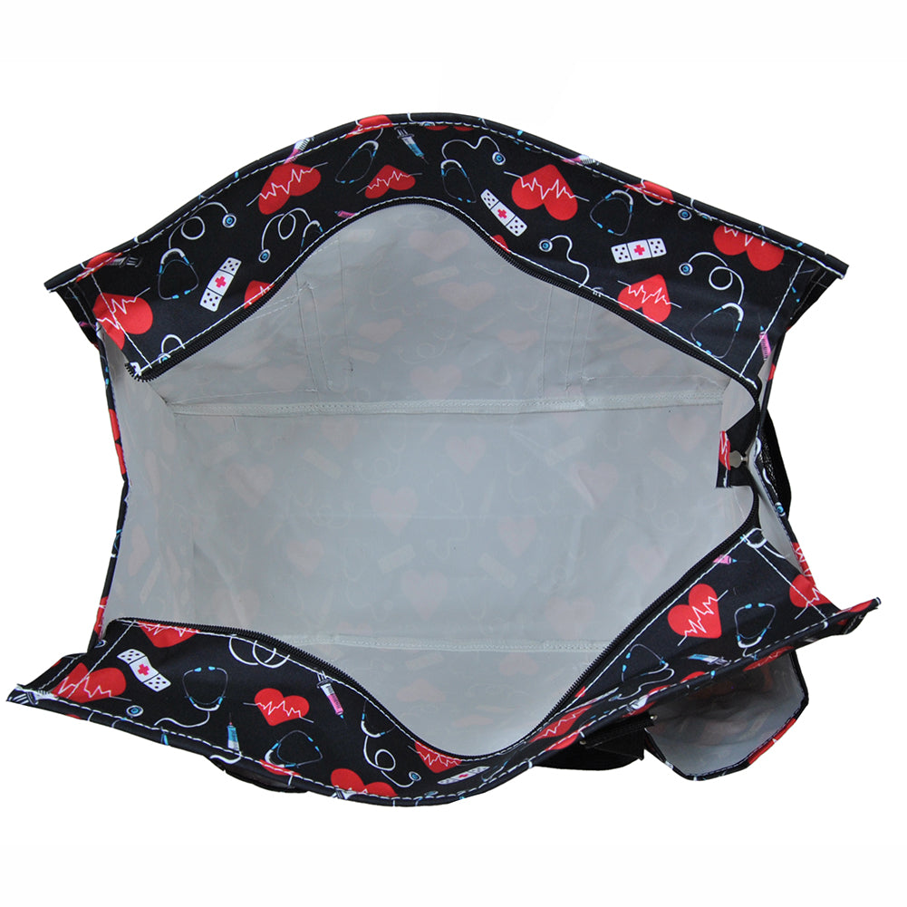 nurse organizer tote, NGIL nurse bag, zippered nurse caddy, nurse work tote, large tote for nurses, RN utility bag, nurse supply organizer, canvas nurse tote, nursing student tote bag, nurse appreciation gift, nurse shift bag, healthcare caddy tote, nurse gear bag, cute nurse tote, monogram nurse tote bag, nurse work essentials tote, durable nurse tote, nurse classroom bag, nurse pocket organizer tote, nurse daily bag, nurse gift idea, hospital work tote, nurse carryall bag