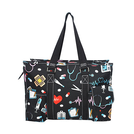 nurse organizer tote, NGIL nurse bag, zippered nurse caddy, nurse work tote, large tote for nurses, RN utility bag, nurse supply organizer, canvas nurse tote, nursing student tote bag, nurse appreciation gift, nurse shift bag, healthcare caddy tote, nurse gear bag, cute nurse tote, monogram nurse tote bag, nurse work essentials tote, durable nurse tote, nurse classroom bag, nurse pocket organizer tote, nurse daily bag, nurse gift idea, hospital work tote, nurse carryall bag