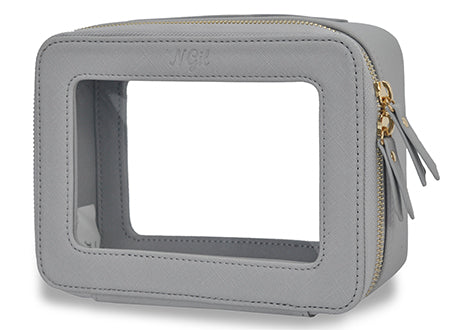 clear toiletry bag, faux leather makeup bag, TSA approved toiletry bag, clear cosmetic pouch, travel toiletry organizer, transparent makeup bag, waterproof travel bag, vegan leather toiletry bag, gym cosmetic bag, cruise travel bag, dance competition toiletry bag, road trip makeup case, golden zipper cosmetic bag, stylish clear bag, skincare travel pouch, TSA clear bag, eco-friendly cosmetic bag, clear bag with gold accents, makeup travel pouch, beauty storage organizer