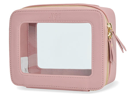 clear toiletry bag, faux leather makeup bag, TSA approved toiletry bag, clear cosmetic pouch, travel toiletry organizer, transparent makeup bag, waterproof travel bag, vegan leather toiletry bag, gym cosmetic bag, cruise travel bag, dance competition toiletry bag, road trip makeup case, golden zipper cosmetic bag, stylish clear bag, skincare travel pouch, TSA clear bag, eco-friendly cosmetic bag, clear bag with gold accents, makeup travel pouch, beauty storage organizer