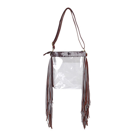 clear fringe bag, faux leather fringe purse, concert fringe bag, stadium approved clear bag, western clear bag, fringe stadium bag, festival clear purse, PVC clear fringe tote, clear bag with fringe, stadium concert purse, clear bag for events, western fringe crossbody, clear PVC shoulder bag, detachable strap clear bag, golden accent fringe bag, stylish clear concert bag, faux leather strap bag, stadium ready clear fringe bag, see through fringe bag, trendy clear fringe purse