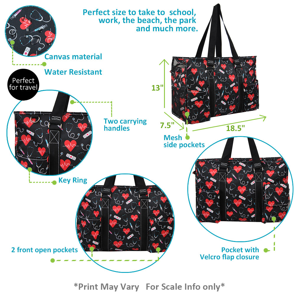 nurse organizer tote, NGIL nurse bag, zippered nurse caddy, nurse work tote, large tote for nurses, RN utility bag, nurse supply organizer, canvas nurse tote, nursing student tote bag, nurse appreciation gift, nurse shift bag, healthcare caddy tote, nurse gear bag, cute nurse tote, monogram nurse tote bag, nurse work essentials tote, durable nurse tote, nurse classroom bag, nurse pocket organizer tote, nurse daily bag, nurse gift idea, hospital work tote, nurse carryall bag