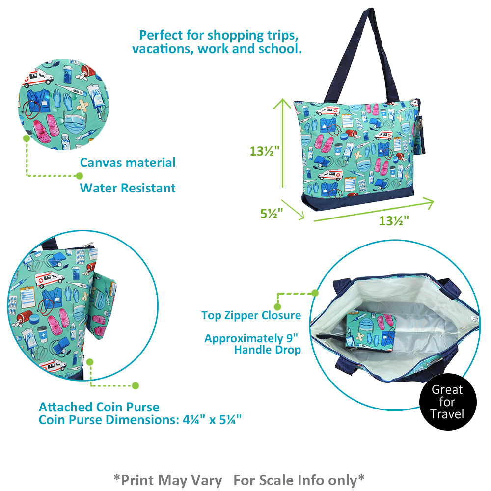 nurse tote bag, NGIL nurse tote, canvas nurse tote, nursing student tote, nurse work bag, nurse zip tote, nurse appreciation gift, nurse bag with coin purse, nurse print tote, everyday nurse bag, tote bag for nurses, cute nurse tote, nurse gear bag, hospital shift bag, nurse essentials tote, monogram nurse tote, RN canvas tote, nurse duty bag, practical nurse gift, nurse graduation tote, nurse organizer tote, nurse canvas bag with zipper, nursing school accessory bag
