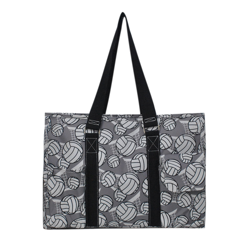 volleyball utility tote, volleyball team bag, NGIL sport tote, custom volleyball bag, athletic tote bag, volleyball gift idea, volleyball print tote, black volleyball bag, canvas sport bag, volleyball carryall, girls volleyball tote, volleyball mom accessory, volleyball weekend bag, volleyball tournament bag, volleyball player tote, personalized volleyball tote, coach utility tote, zip top volleyball bag, mesh volleyball tote, spacious sports tote, volleyball swag bag