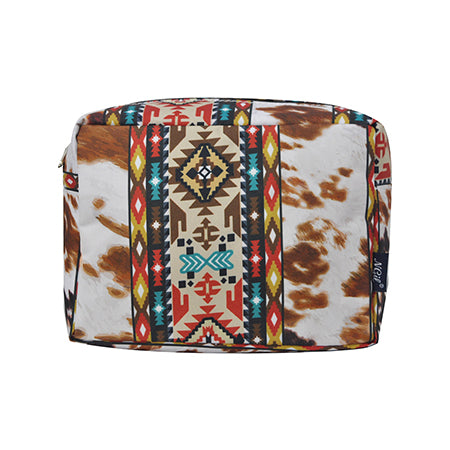TRIBAL PRINT, TRIBAL COW PRINT PATTERN, BOHEMIAN DESIGN, BOHEMIAN, BOHEMIAN BAG, WHOLE SALE BAG, CUTE MAKE UP BAG, CUTE COSEMETIC CASE