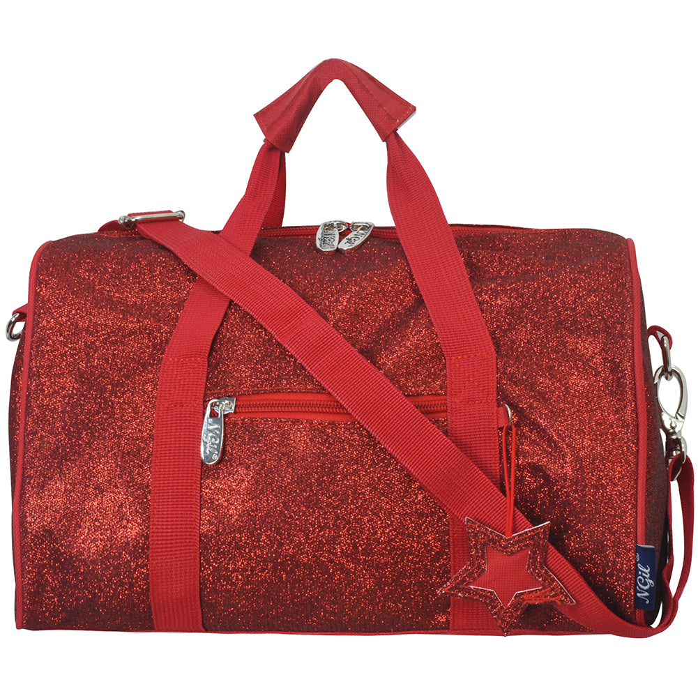 Wholesale LowCost Red Mini Glitter NGIL Duffel Bag In Bulk