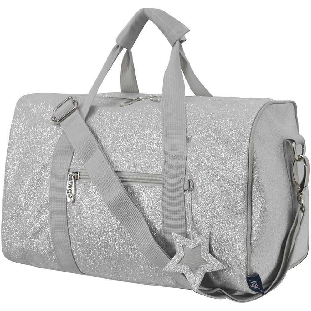 Silver glitter, silver glitter mini bag, silver mini duffle bag, Mini glitter duffle bag, mini travel bag, mini glitter duffle, glitter carry on, glitter mini travel, sparkling duffle bag, small travel bag, overnight glitter bag, personalized bag, personalizable, gifts for cheerleaders, dance personalized gifts, cheer gifts for cheerleaders, trendy glitter duffle bags, glitter bags in bulk, Shimmering mini travel bag, glitter small duffle purse, Glittery travel essentials, Small-sized glitter luggage