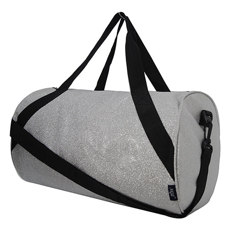 Silver bag, silver duffle bag, silver medium travel bag, Glitter bag, glitter travel bag, glitter medium duffle bag, sparkling glitter bag, travel glitter cheer bag, travel medium sized bag, personalized bag, personalized glitter bag, glitter monogramable duffle, cheer travel bag, cheerleader gift ideas, cute duffle bags, trendy glitter duffle bags, cute travel bags,