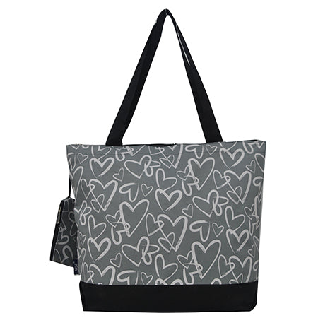 TOTES FOR TEACHERS, TOTES FOR NURSES, TOTES FOR MOM, TOTES FOR GRANDMA, HEART PRINT BAGS, GIFTS FOR CHRISTMAS, HOLIDAY GIFTS, 