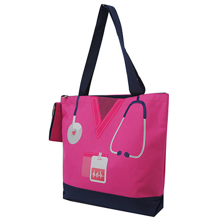 NURSE TOTE BAG, TOTE BAG FOR NURSES, CANVAS TOTE BAG, MEDIUM TOTE BAG, SCHOOL TOTE BAG, NURSE TOTE BAG, WHOLESALE TOTE BAG, PINK TOTE BAG, NURSE THEMED TOTE BAG,