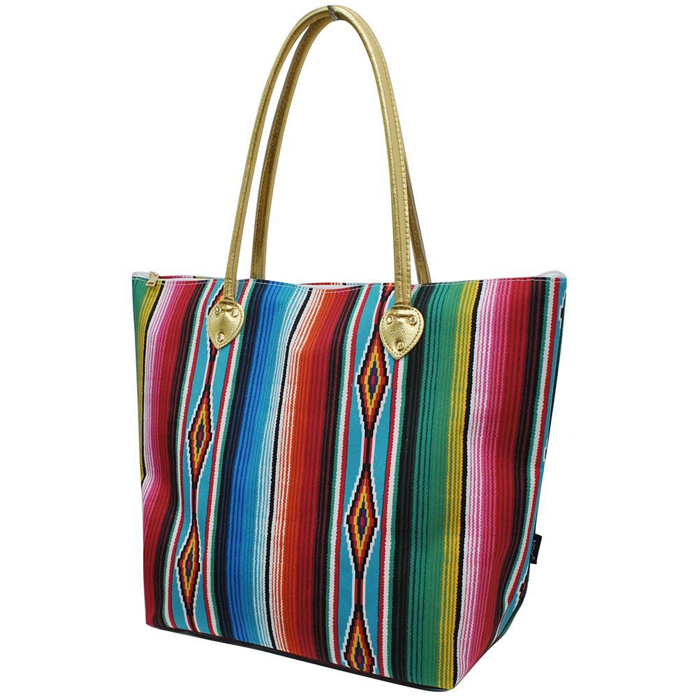 Overnight bag, monogram gifts for her, cute serape totes, cute serape totes, personalized accessories bag, personalized tote for women, personalized gifts for her, NGIL Brand, ngil tote, tote bag supplier, wholesale tote bags bulk, 