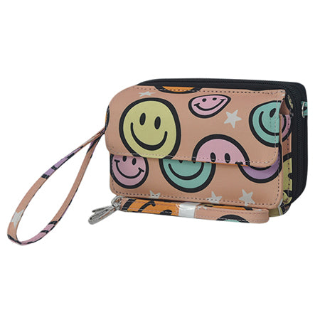 ALL IN ONE WALLET, CANVAS WALLET, WALLET WITH ID SLOT, ID SLOT WALLET, CUTE SMALL WALLET, VERSATILE WALLET,  WHOLESALE WALLET, WRISTLET WALLET, WRISTLET, WHOLESALE WALLET, PASTEL WALLET, PINK WALLET, SMILEY FACE WALLET