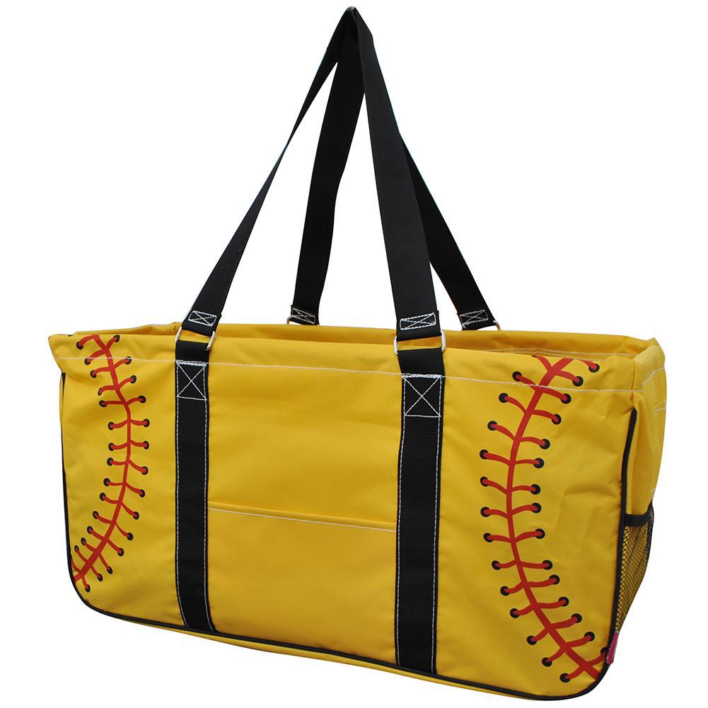 Monogram gift ideas for her, monogram tote bags, personalized tote bags in bulk, NGIL, teacher appreciation gift, softball team gifts wholesale for cheap, softball mom gift ideas, softball tote bags, softball storage utility tote