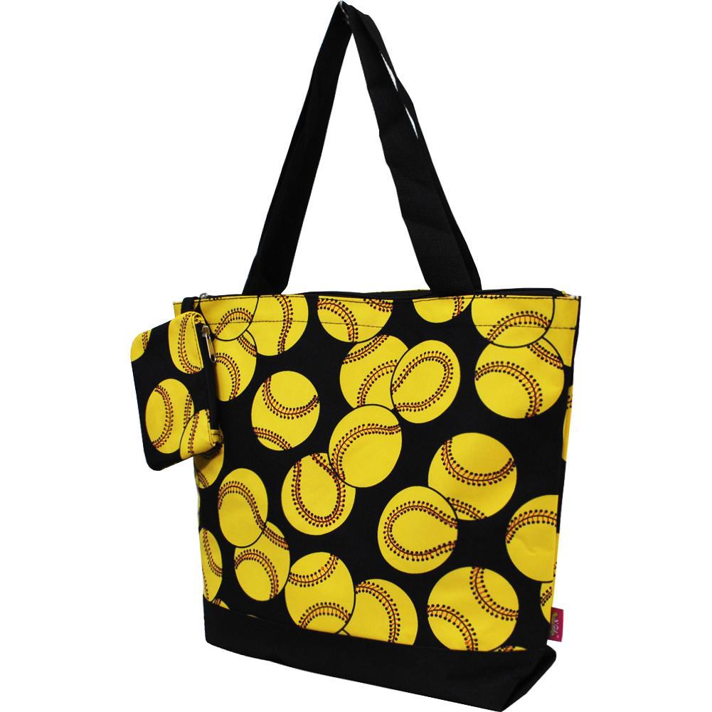 NGIL Brand, Personalized Travel Bag, canvas softball tote, yellow softball tote, cheap softball tote bags, personalized softball tote, monogram gift ideas, personalized accessories for mom, gifts for mom, nice tote bags for work, nice canvas tote bag, nice women’s tote bag, ngil tote bags. 