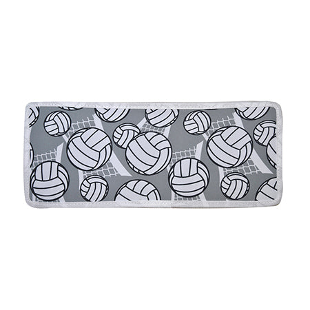 volleyball carryall interior design, compact tote with large interior for volleyball, NGIL volleyball print bag open, volleyball themed tote inner space, volleyball coach bag interior view, small tote with roomy interior for volleyball.