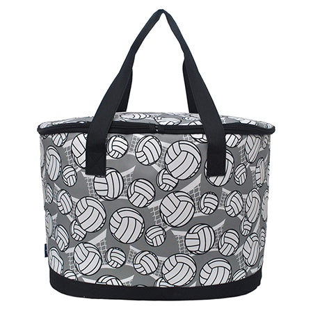volleyball cooler bag, insulated volleyball lunch bag, volleyball print cooler tote, volleyball mom cooler bag, NGIL volleyball cooler, sporty volleyball lunch tote, volleyball themed insulated bag, volleyball team snack cooler, volleyball game day lunch bag, volleyball coach cooler bag, volleyball practice snack bag,