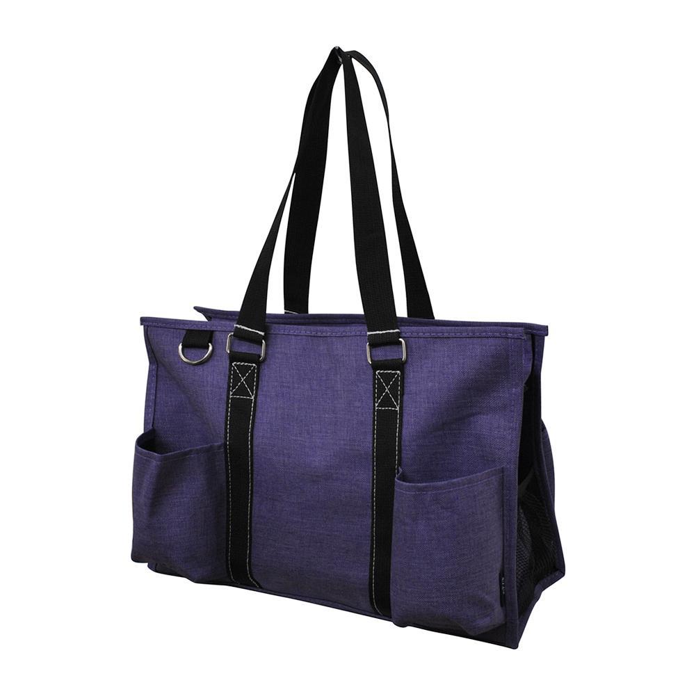 NGIL Brand, Gifts for teacher, monogram travel accessories, monogram tote for women zipper, monogram tote bags in bulk, nurse canvas tote, wholesale totes, tote bags, purple print, purple.
