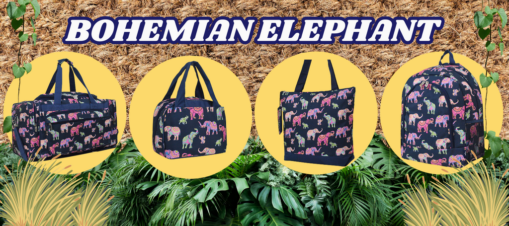 🐘New Print Charging In, Bohemian Elephant Collection🐘