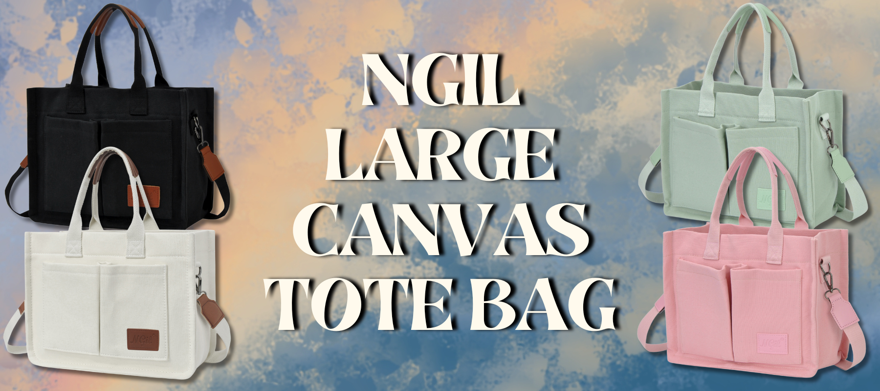 👛Meet Your New Favorite: The NGIL Large Canvas Tote Bag👛