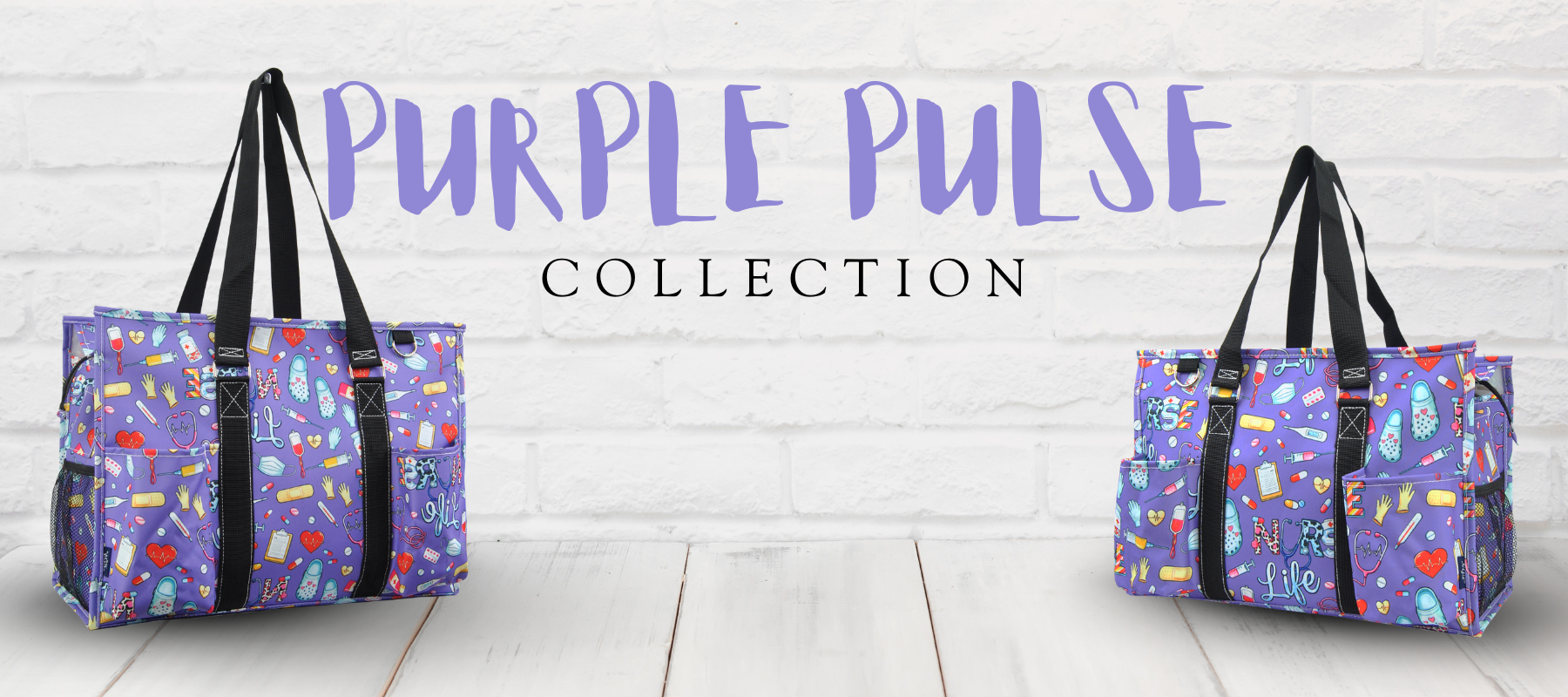 Purple Pulse Nurse Tote: The Perfect Organizer Bag for Healthcare Professionals