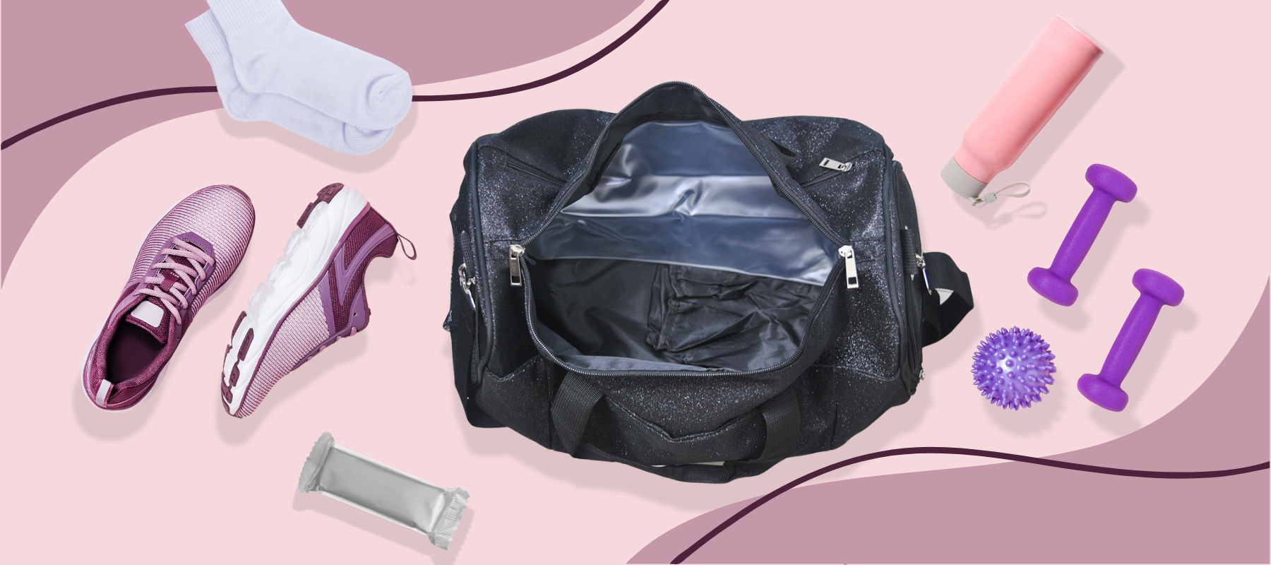 How to Pack Your Glitter Gym Bag Like a Pro