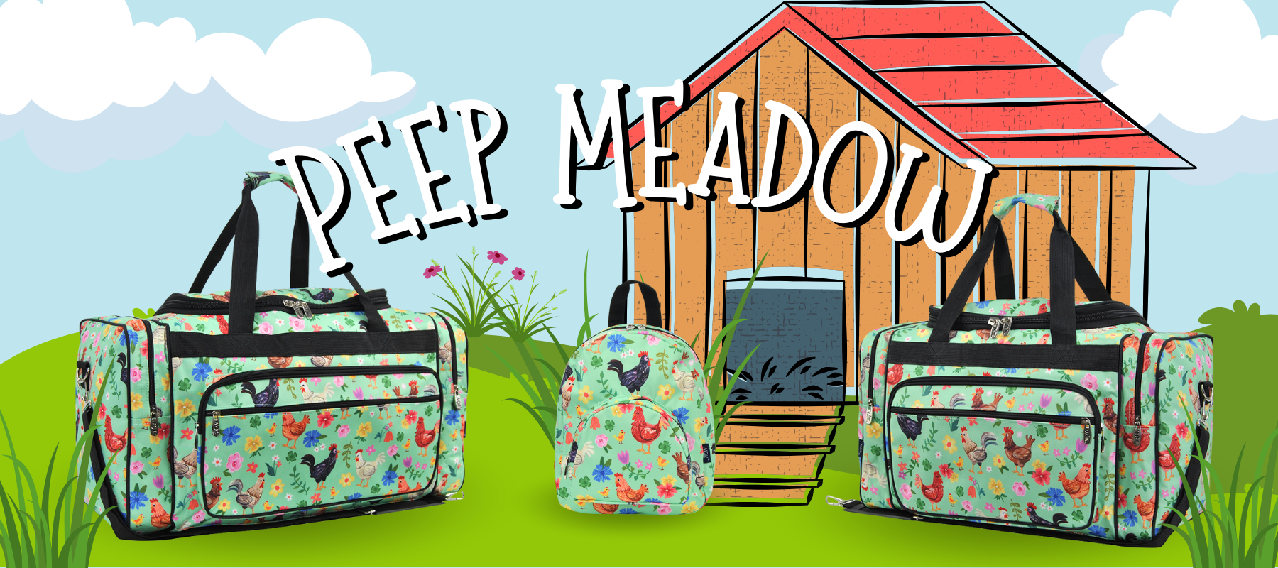 Welcome Spring with the “Peep Meadow” Print! 🌼🐣